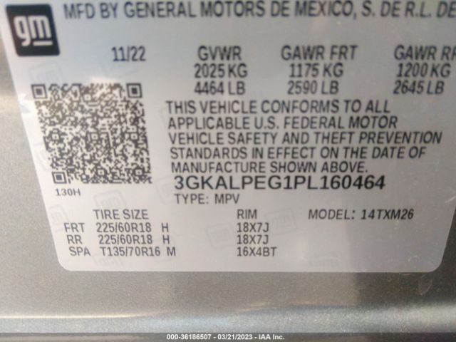 3GKALPEG1PL160464 GMC Terrain Slt