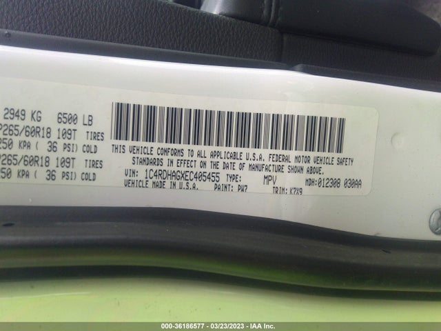 Dodge Durango Sxt 2014 1C4RDHAGXEC405455 Image 9