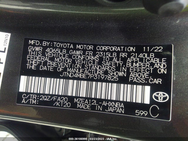 Toyota Corolla Hatchback Se 2023 JTND4MBE7P3197825 Image 11