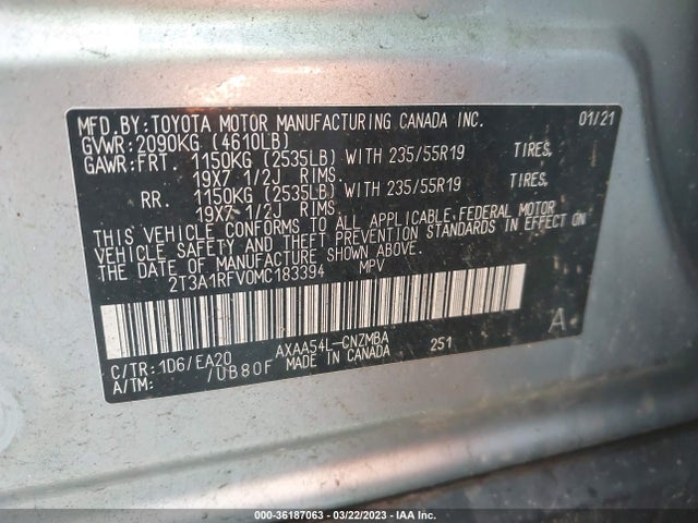 Toyota Rav4 Xle Premium 2021 2T3A1RFV0MC183394 Image 9