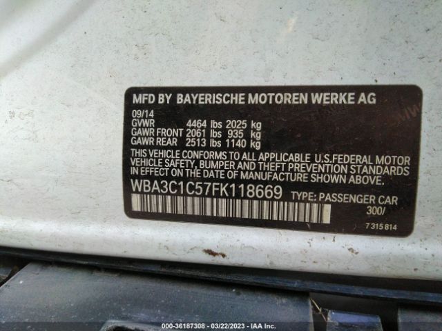 WBA3C1C57FK118669 BMW 3 Series 328i