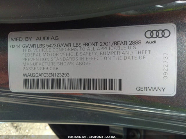 WAU2GAFC3EN123293 Audi A7 3.0 Prestige