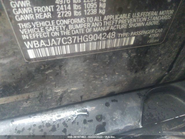WBAJA7C37HG904248 BMW 5 Series 530i Xdrive