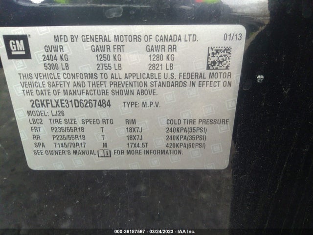 GMC Terrain 2013 2GKFLXE31D6267484 Image 10