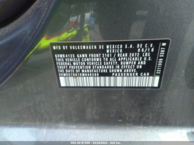 Volkswagen JETTA SEL 2019 3VWE57BU1KM046269 Image 10