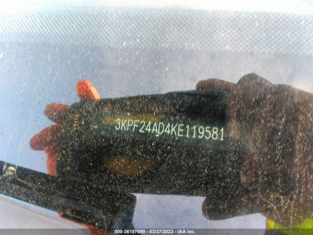 3KPF24AD4KE119581 KIA Forte Lxs