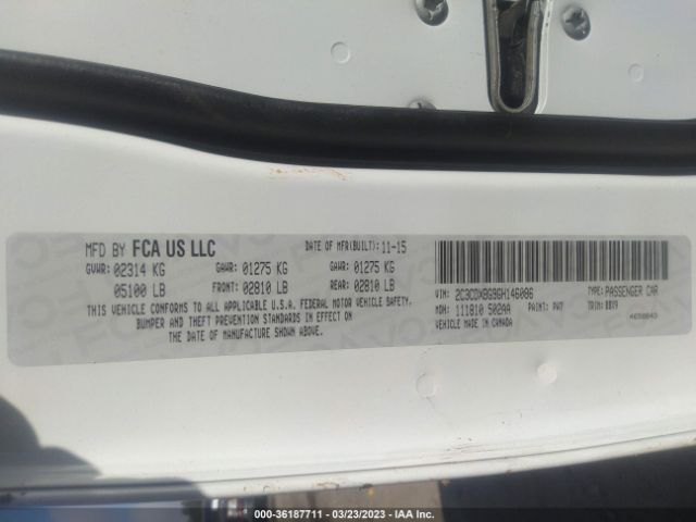 2C3CDXBG9GH146086 Dodge Charger Se