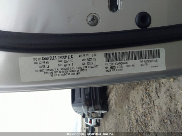 2010 DODGE CHALLENGER SE VIN: 2B3CJ4DVXAH300408