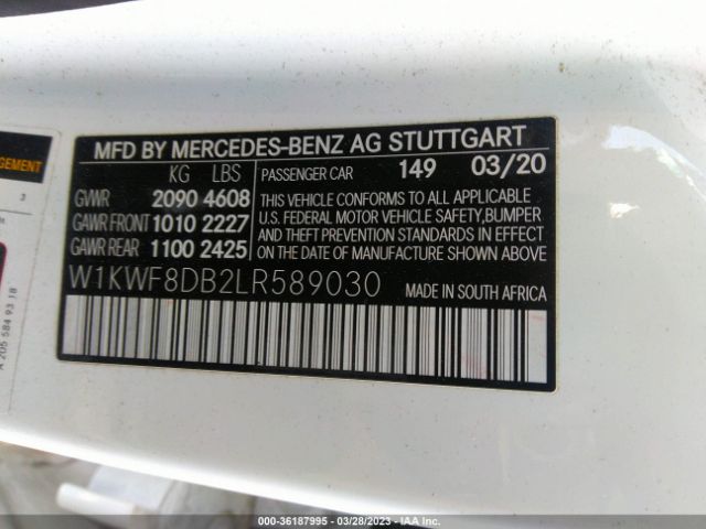 W1KWF8DB2LR589030 Mercedes-Benz C-class C 300