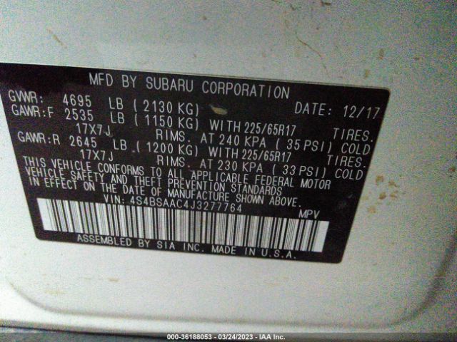 4S4BSAAC4J3277764 Subaru Outback
