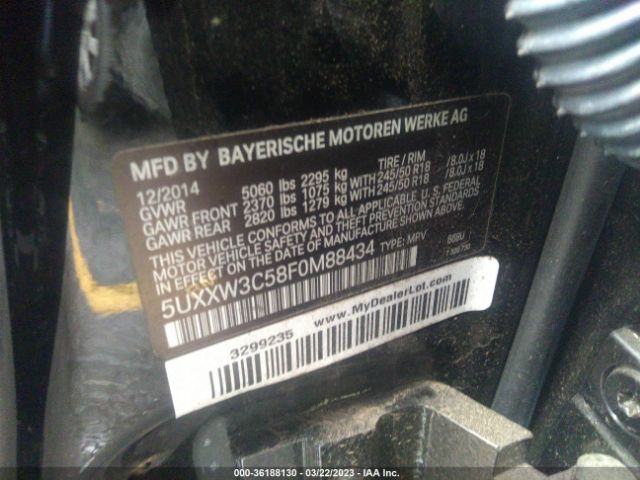 5UXXW3C58F0M88434 BMW X4 Xdrive28i