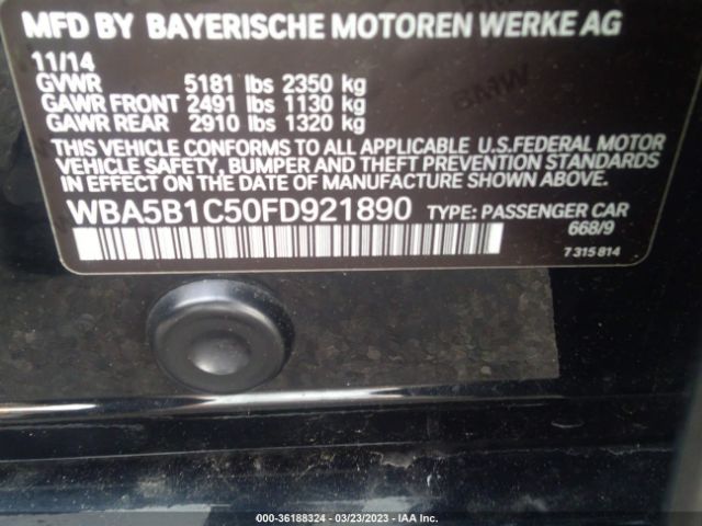 WBA5B1C50FD921890 BMW 5 Series 535i