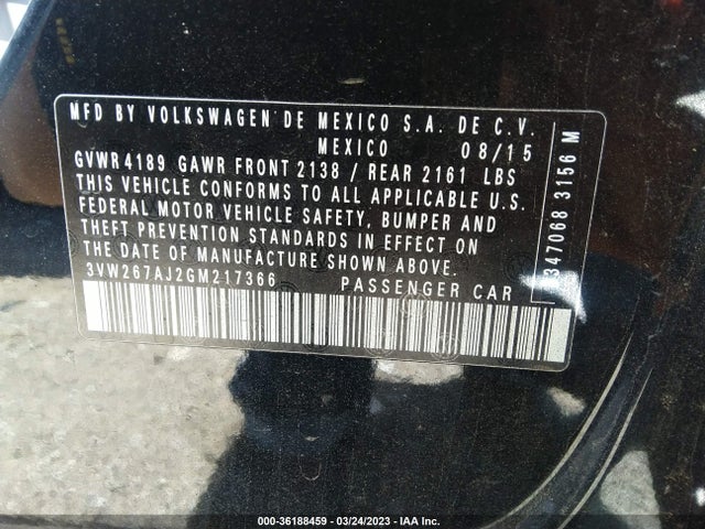 3VW267AJ2GM217366 Volkswagen Jetta Sedan 1.4t S