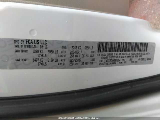 2C4RDGBGXHR605854 Dodge Grand Caravan Se
