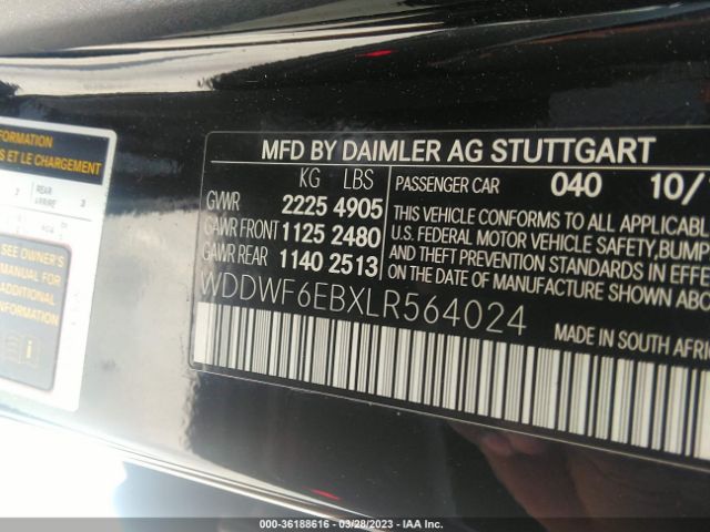 WDDWF6EBXLR564024 Mercedes-Benz C-class Amg C 43