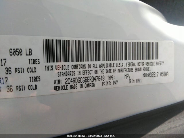 Dodge Grand Caravan Sxt 2014 2C4RDGCG6ER347648 Image 9