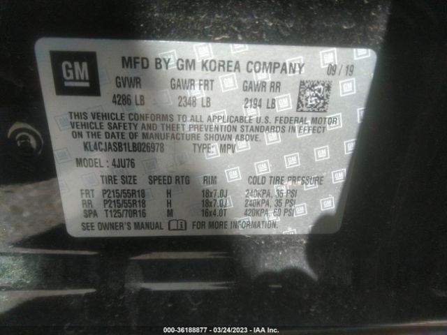 KL4CJASB1LB026978 Buick Encore Preferred