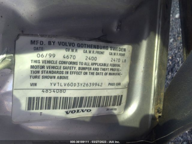 YV1LV60D3Y2639942 Volvo V70