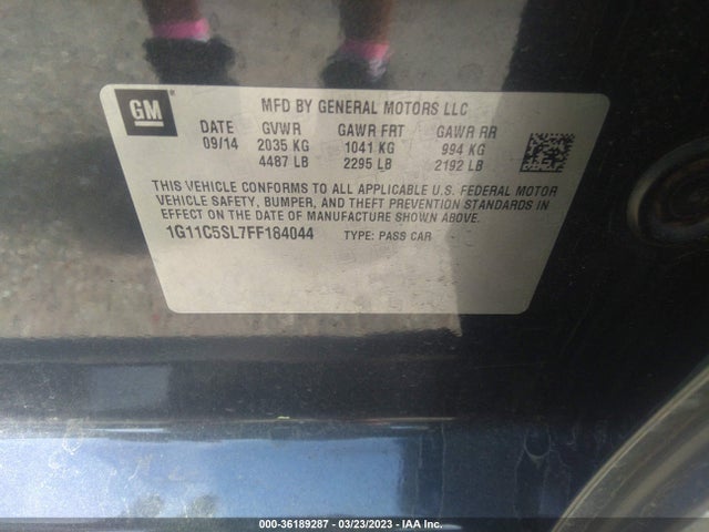 Chevrolet MALIBU LT 2015 1G11C5SL7FF184044 Image 10