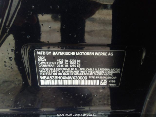 WBA53BH0XMWX30009 BMW 5 Series 530i