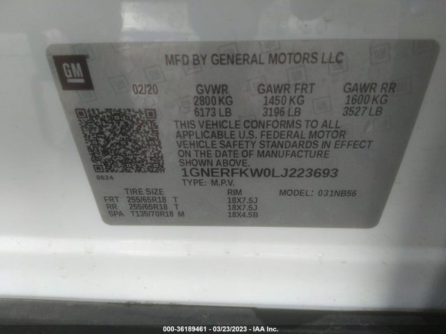 Chevrolet Traverse Ls 2020 1GNERFKW0LJ223693 Image 11