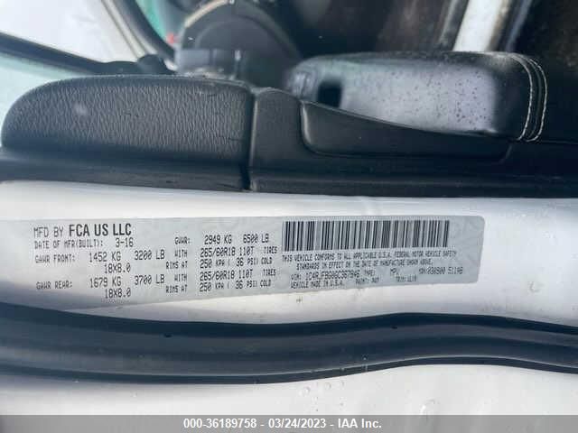 1C4RJFBG0GC367846 Jeep Grand Cherokee Limited