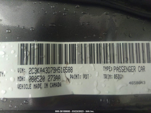 2009 CHRYSLER 300 LX VIN: 2C3KA43D79H516588