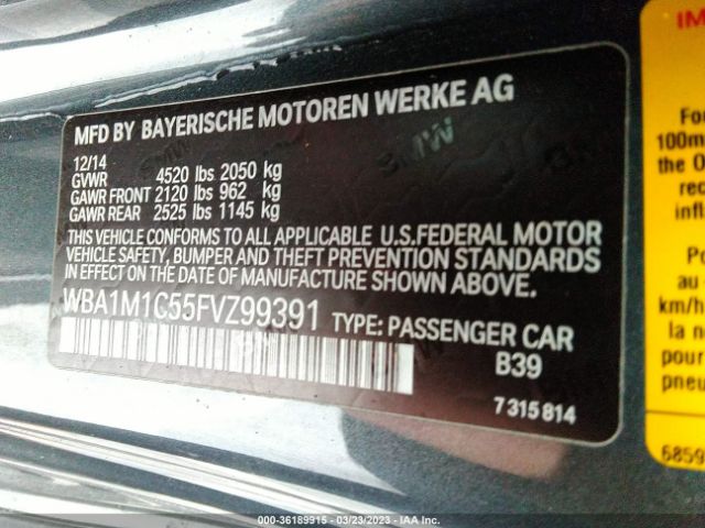 WBA1M1C55FVZ99391 BMW 2 Series M235i