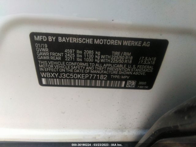 WBXYJ3C50KEP77182 BMW X2 Sdrive28i
