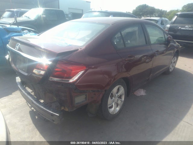 Honda Civic Sedan Lx 2014 2HGFB2F59EH532287 Image 4