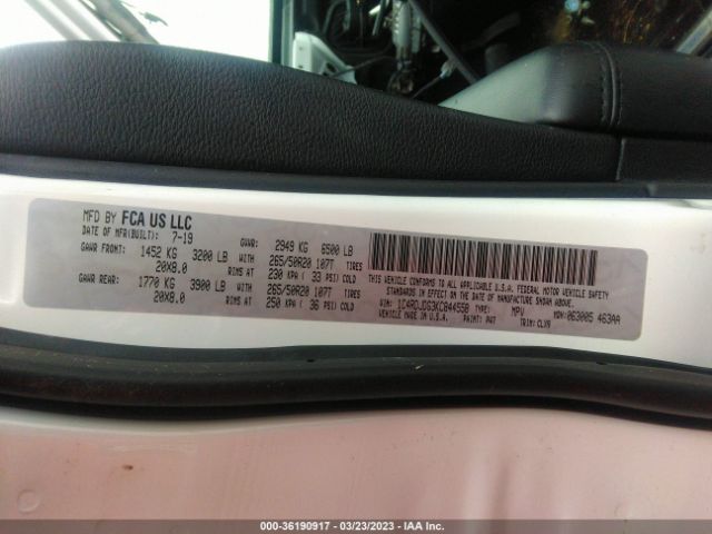 1C4RDJDG3KC844558 Dodge Durango Gt Plus