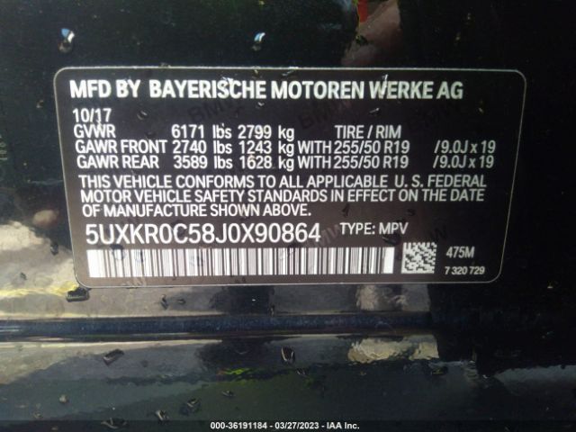 5UXKR0C58J0X90864 BMW X5 Xdrive35i
