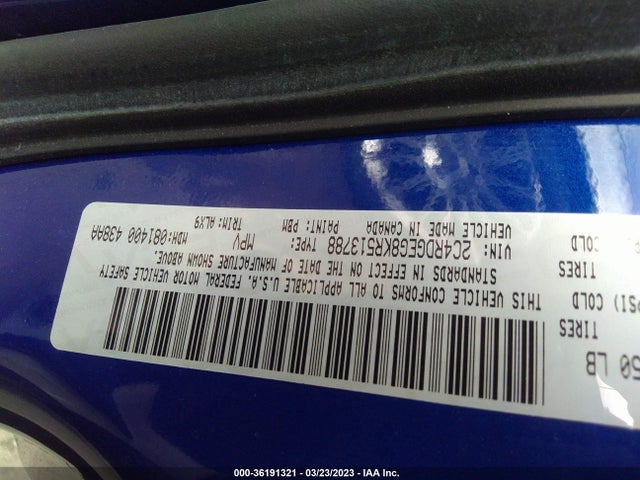 Dodge Grand Caravan Gt 2019 2C4RDGEG8KR513788 Image 11
