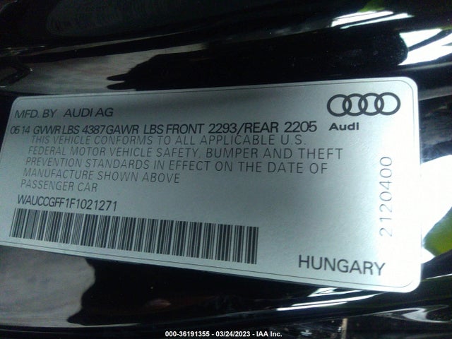 WAUCCGFF1F1021271 Audi A3 1.8t Premium Plus
