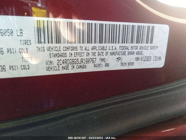 Dodge Grand Caravan Se Plus 2018 2C4RDGBG5JR160767 Image 9