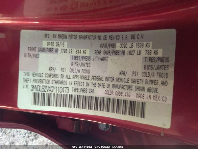 3MYDLBZV4GY110473 Scion IA