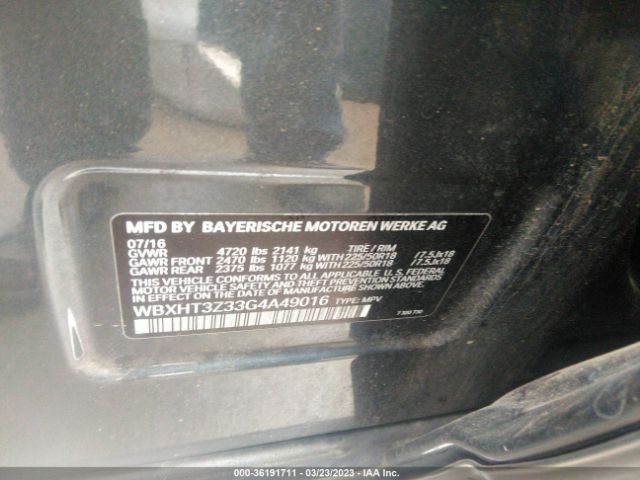 WBXHT3Z33G4A49016 BMW X1 Xdrive28i
