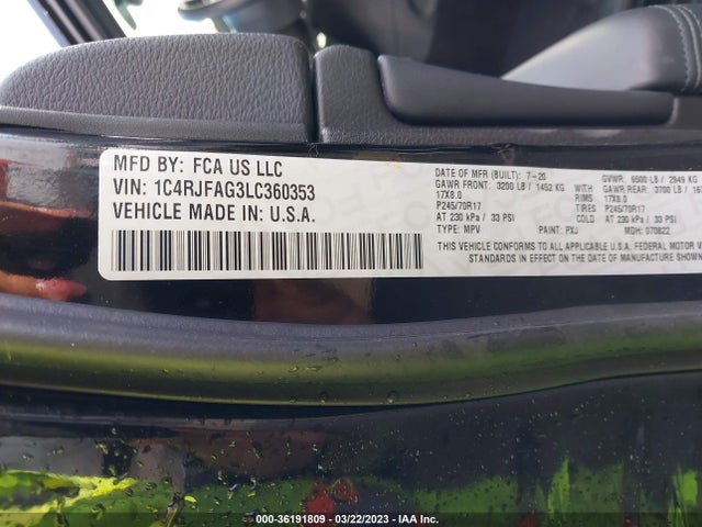 Jeep Grand Cherokee Laredo E 2020 1C4RJFAG3LC360353 Image 11