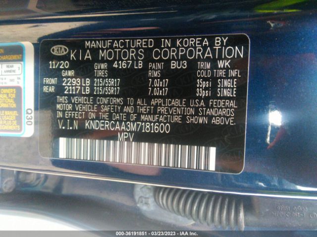 KNDERCAA3M7181600 KIA SELTOS EX