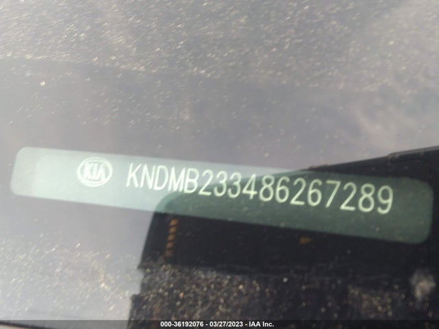 2008 KIA SEDONA LX VIN: KNDMB233486267289