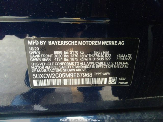 5UXCW2C05M9E67968 BMW X7 Xdrive40i