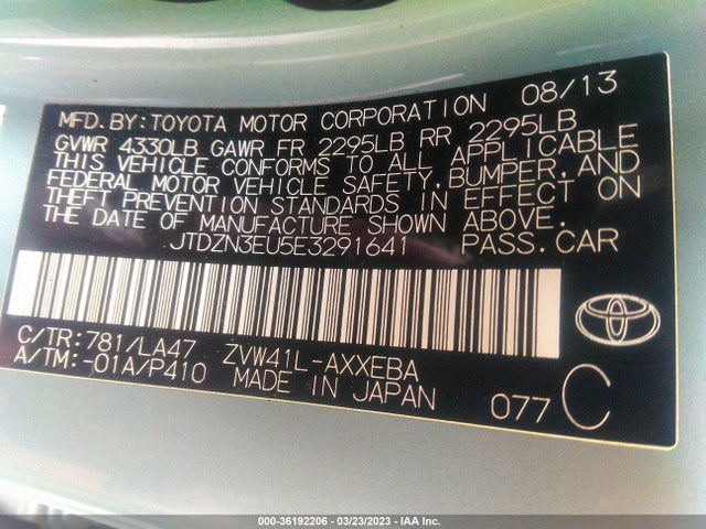 Toyota Prius V Two/three/five 2014 JTDZN3EU5E3291641 Image 11