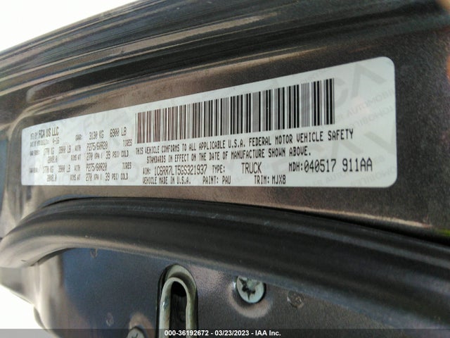 1C6RR7LT5GS321937 RAM 1500 Big Horn