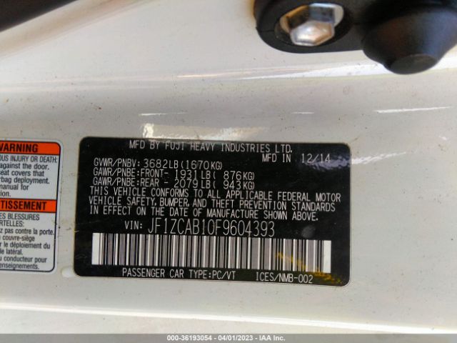 JF1ZCAB10F9604393 Subaru Brz Premium