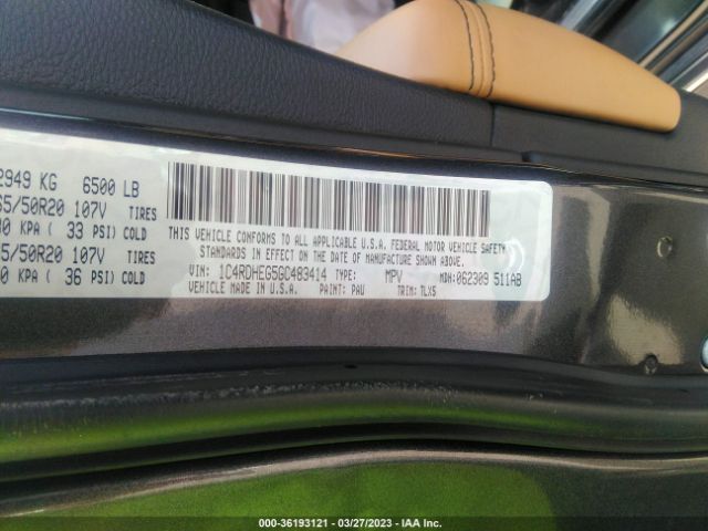 1C4RDHEG5GC483414 Dodge Durango Citadel