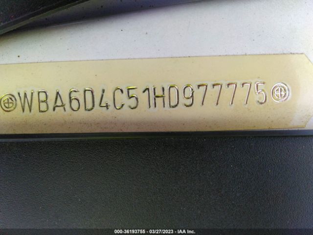 WBA6D4C51HD977775 BMW 6 Series 650i