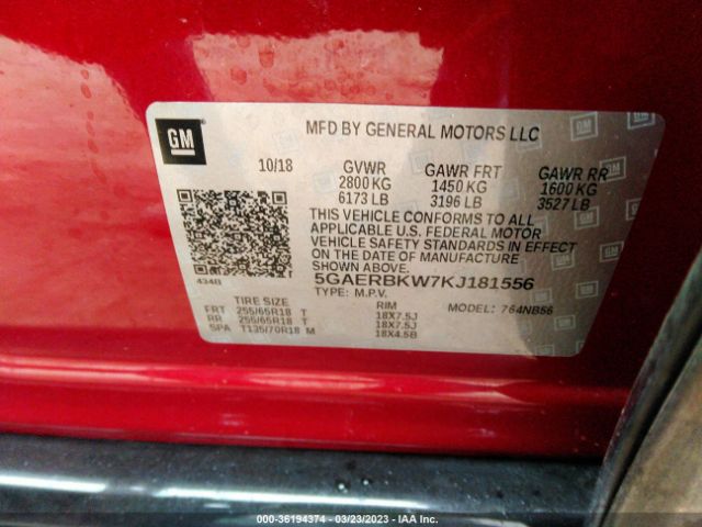 5GAERBKW7KJ181556 Buick Enclave Essence
