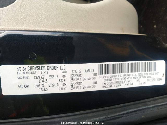 2C4RDGBG5ER246103 Dodge Grand Caravan Se