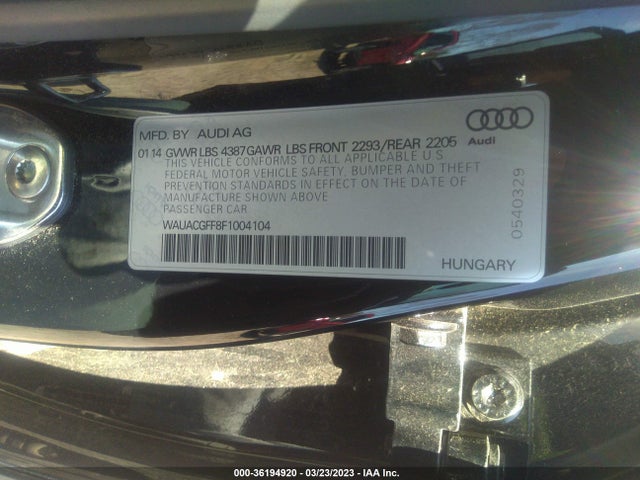 WAUACGFF8F1004104 Audi A3 1.8t Premium