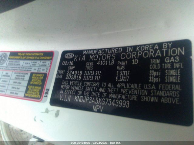 KNDJP3A5XG7343993 KIA SOUL +